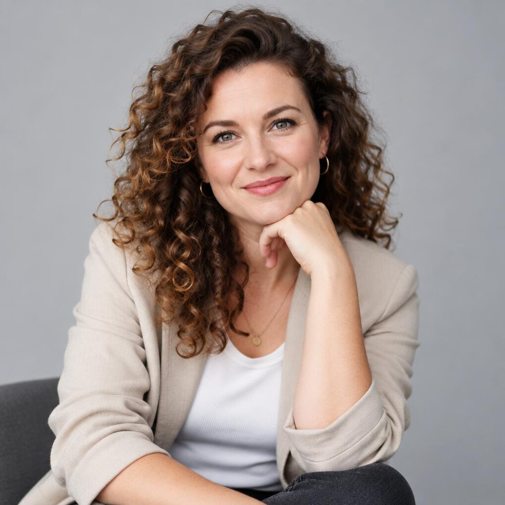 Portrait of a Polish female content producer and mentor