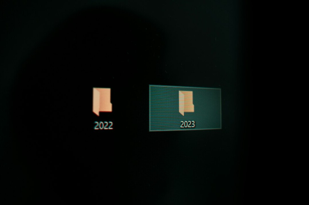 Close-up of a color grading timeline on an editing monitor